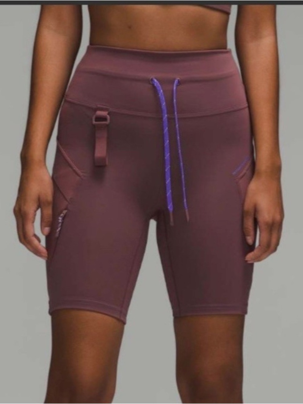 Lululemon Super High Rise Dark Oxide Hiking Shorts